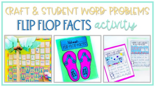 Fun flip flop themed activities for practicing the commutative property of addition