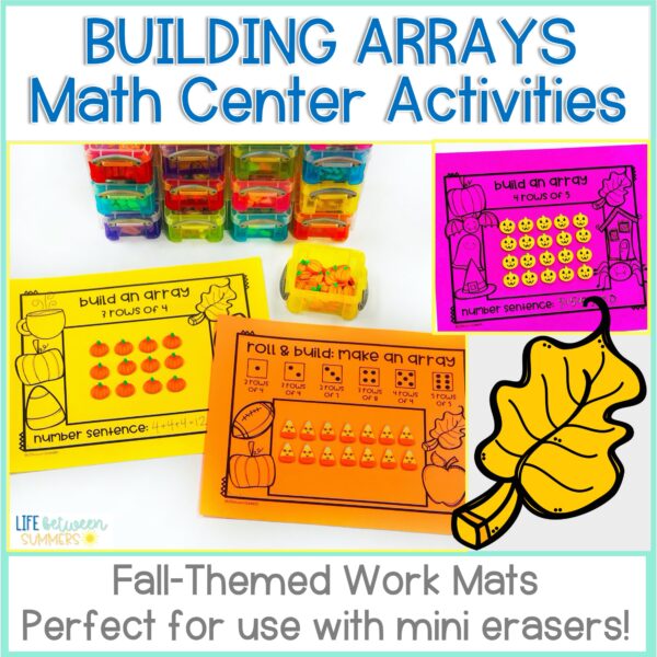 Building Arrays with Repeated Addition and Multiplication Practice for Halloween & Fall Activities