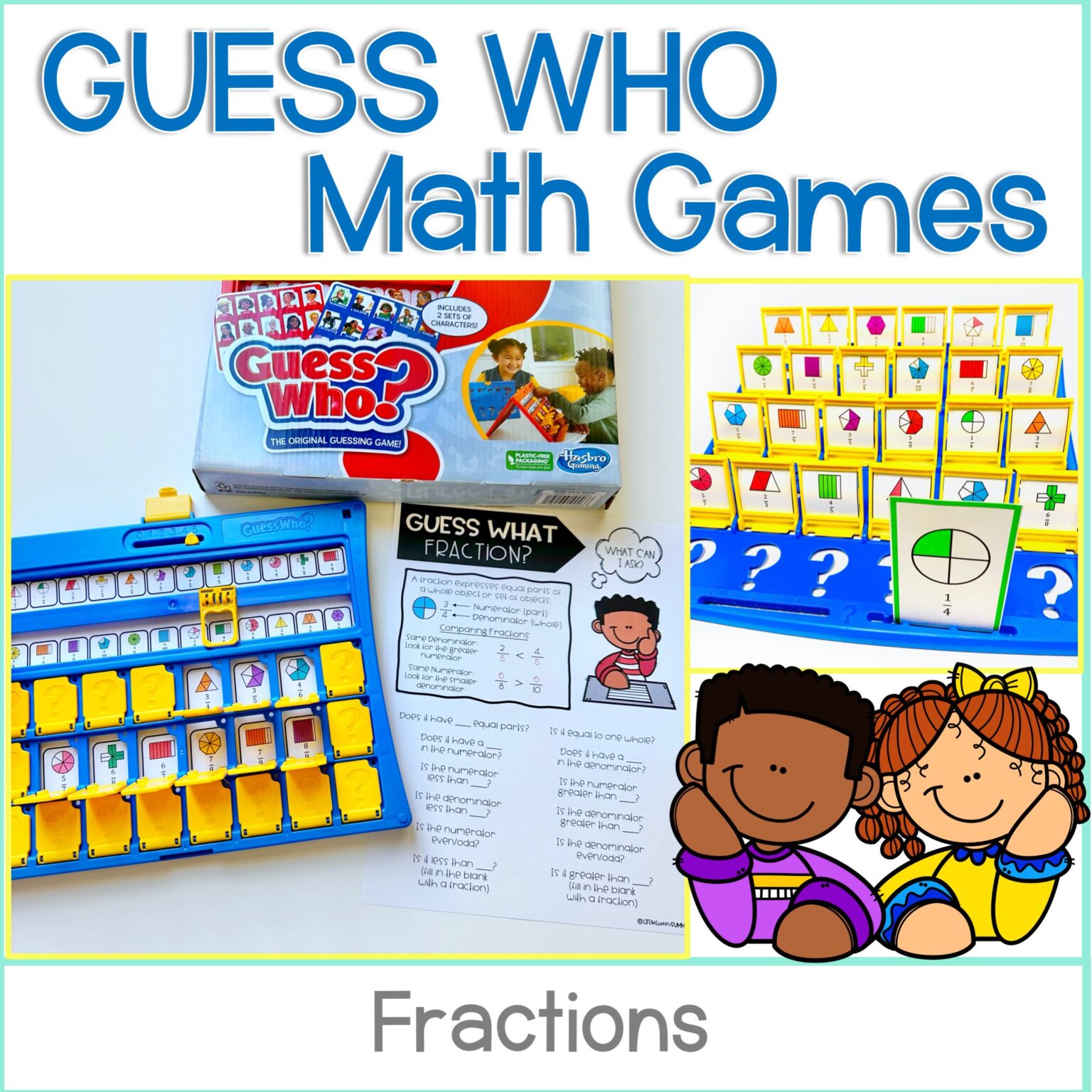 Who Math Games Guess Who Math Games Growing Bundle - Life Between Summers