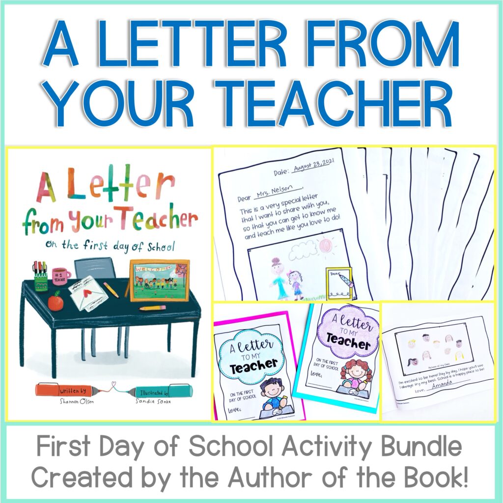 A Letter From Your Teacher Book Companion Bundle
