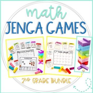 Jenga Math Games for 2nd Grade