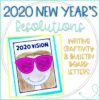 New Year's 2020 Vision Writing Craftivity and Bulletin Board Letters ...