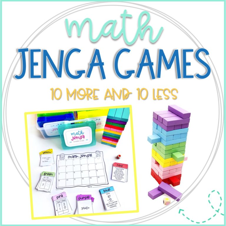 Math Jenga Games MEGA Growing Bundle for 1st Grade - Life Between Summers