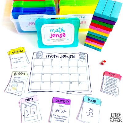 Math Jenga Game Cards for Adding and Subtracting Multiples of 10 - Life ...