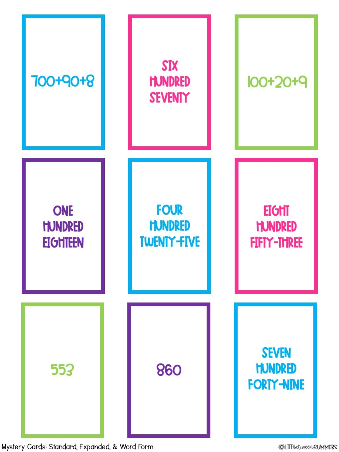 Who Math Games GUESS WHO Math Games for Standard Form, Expanded Form, and Word Form ...