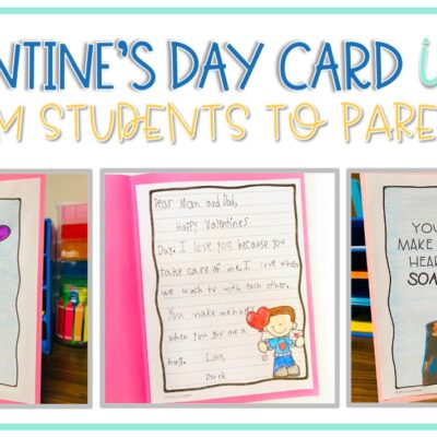 Valentine’s Day Card from Students to Parents