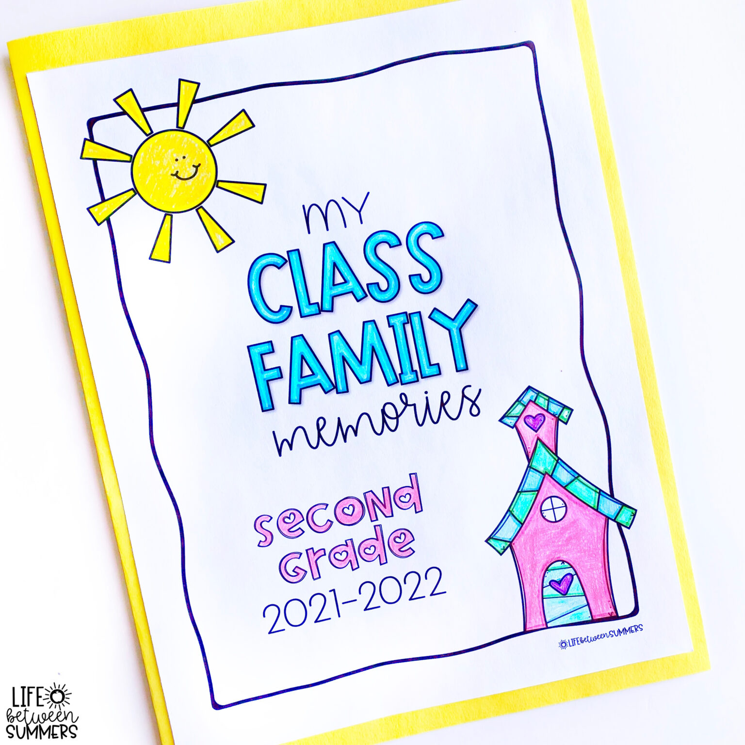 Our Class Is A Family Activity End Of Year Memory Book Life Between