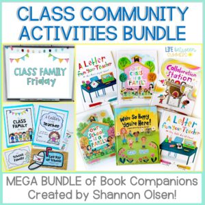 Shannon Olsen book activities for classroom community