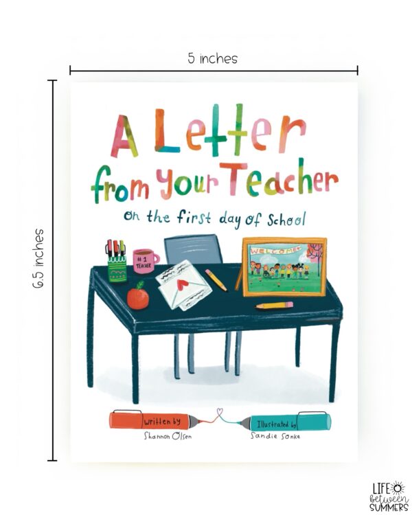 Class Set of Mini Books: A Letter From Your Teacher on the First Day of School - Image 5